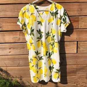 ELLISON lemon print dress. Size small